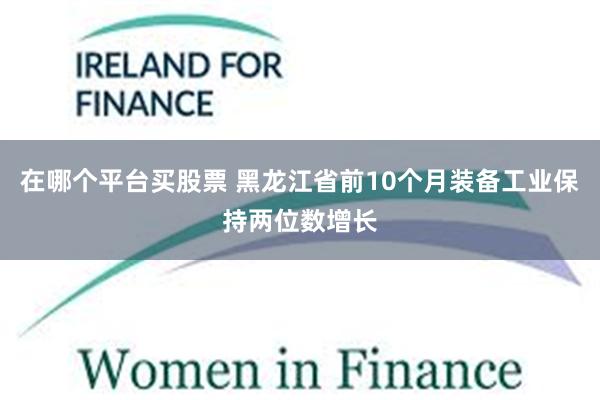 在哪个平台买股票 黑龙江省前10个月装备工业保持两位数增长