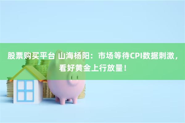 股票购买平台 山海杨阳：市场等待CPI数据刺激，看好黄金上行放量！
