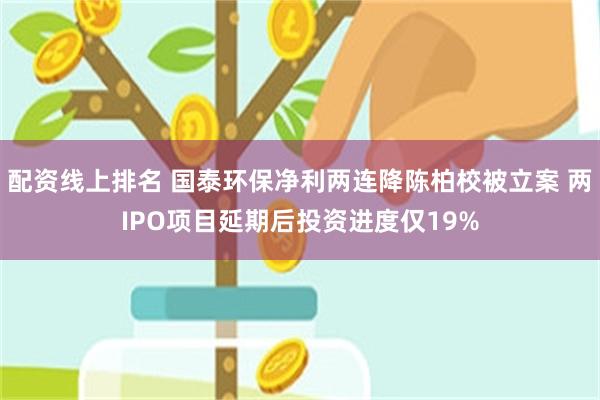 配资线上排名 国泰环保净利两连降陈柏校被立案 两IPO项目延期后投资进度仅19%